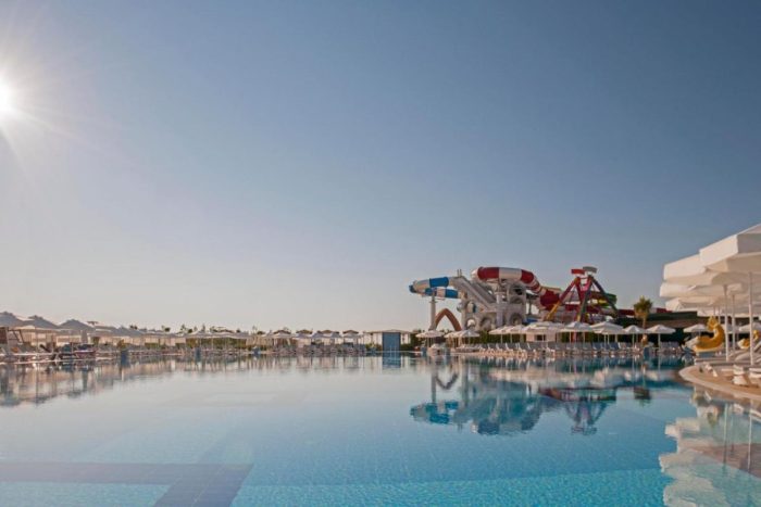 Delphin Imperial Lara pool and slides view