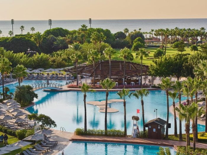 Lara Barut view over the pool